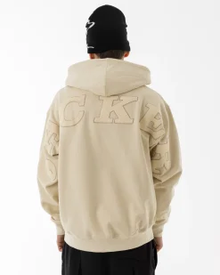 Sweats|JACKER NOTORIOUS ZIPPED HOODIE - BEIGE
