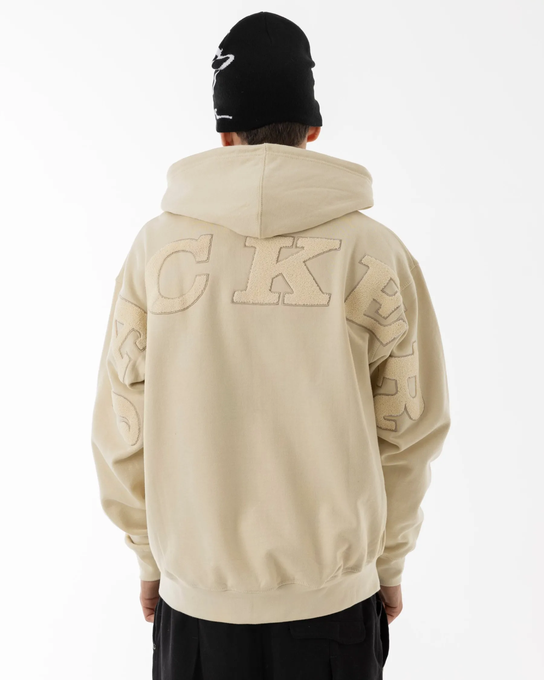 Sweats|JACKER NOTORIOUS ZIPPED HOODIE - BEIGE
