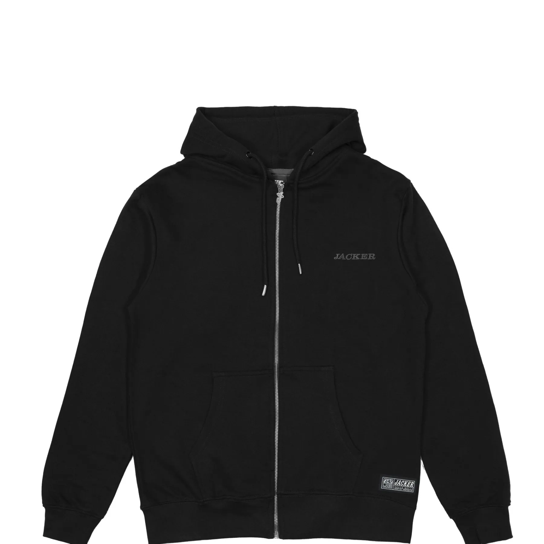 Sweats|JACKER NOTORIOUS ZIPPED HOODIE - BLACK