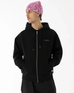 Sweats|JACKER NOTORIOUS ZIPPED HOODIE - BLACK