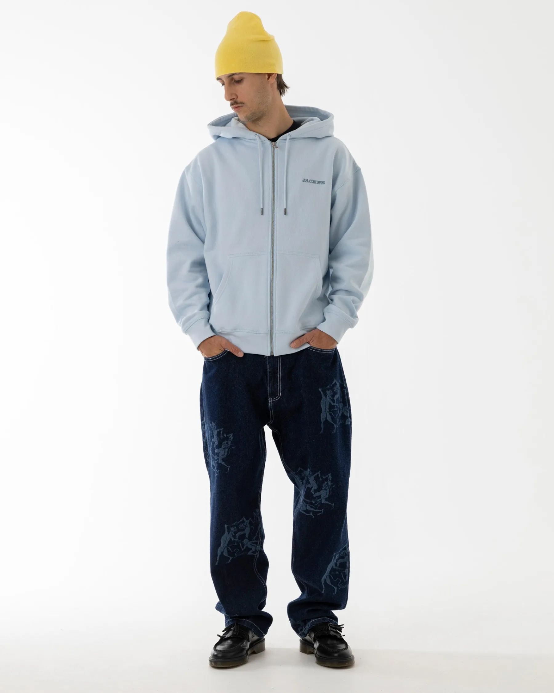 Sweats|JACKER NOTORIOUS ZIPPED HOODIE - BLUE