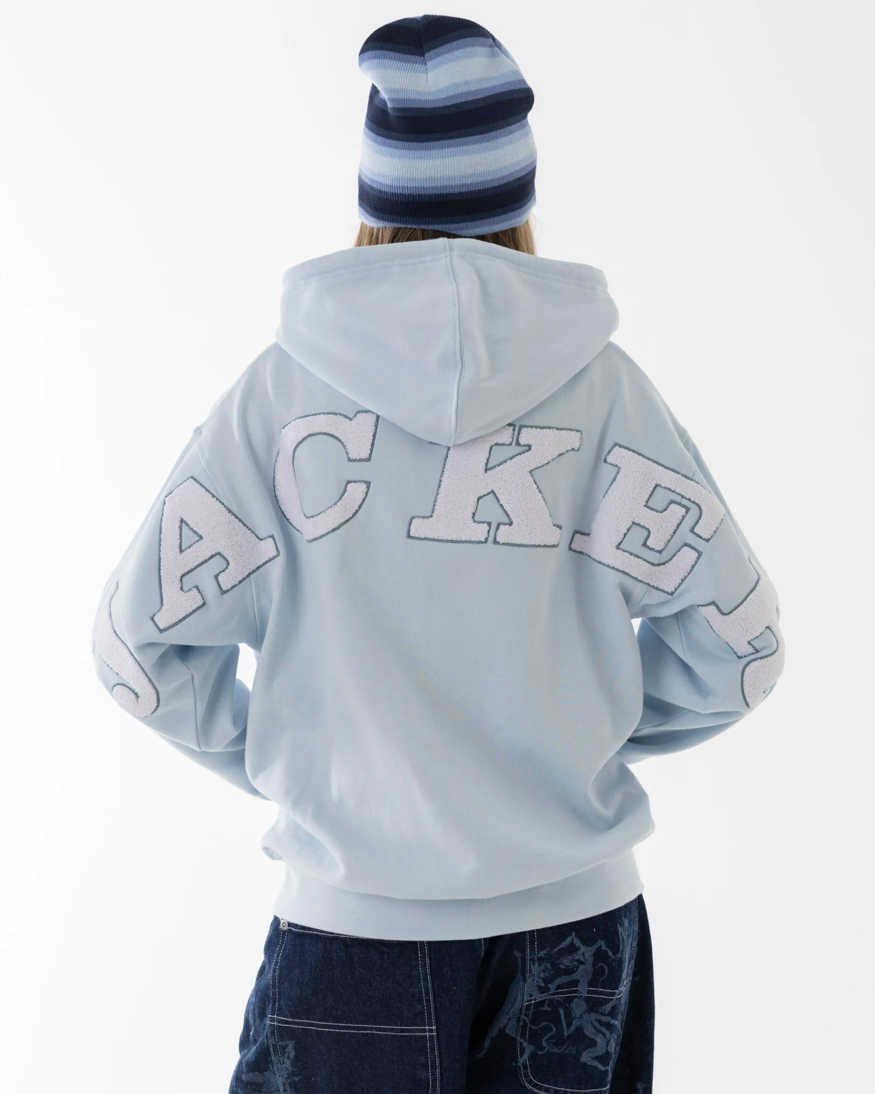 Sweats|JACKER NOTORIOUS ZIPPED HOODIE - BLUE