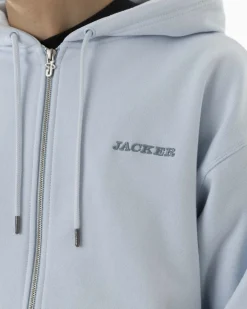 Sweats|JACKER NOTORIOUS ZIPPED HOODIE - BLUE