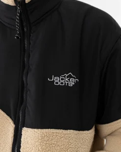 Vestes|JACKER OOTS SHERPA JACKET - BEIGE