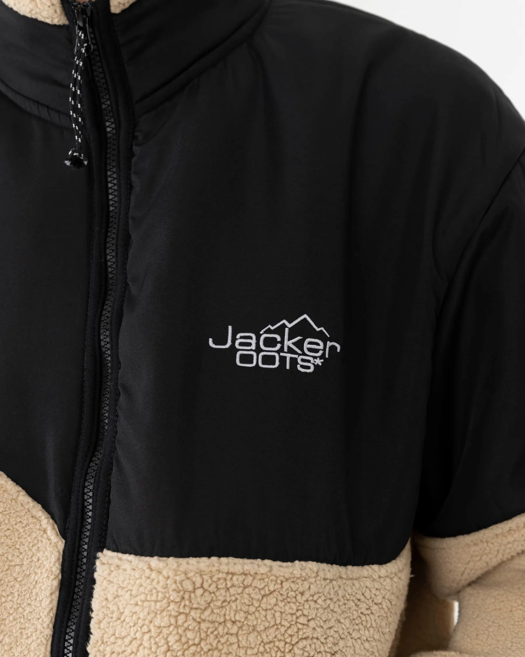 Vestes|JACKER OOTS SHERPA JACKET - BEIGE