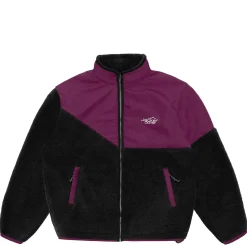 Vestes|JACKER OOTS SHERPA JACKET - PURPLE