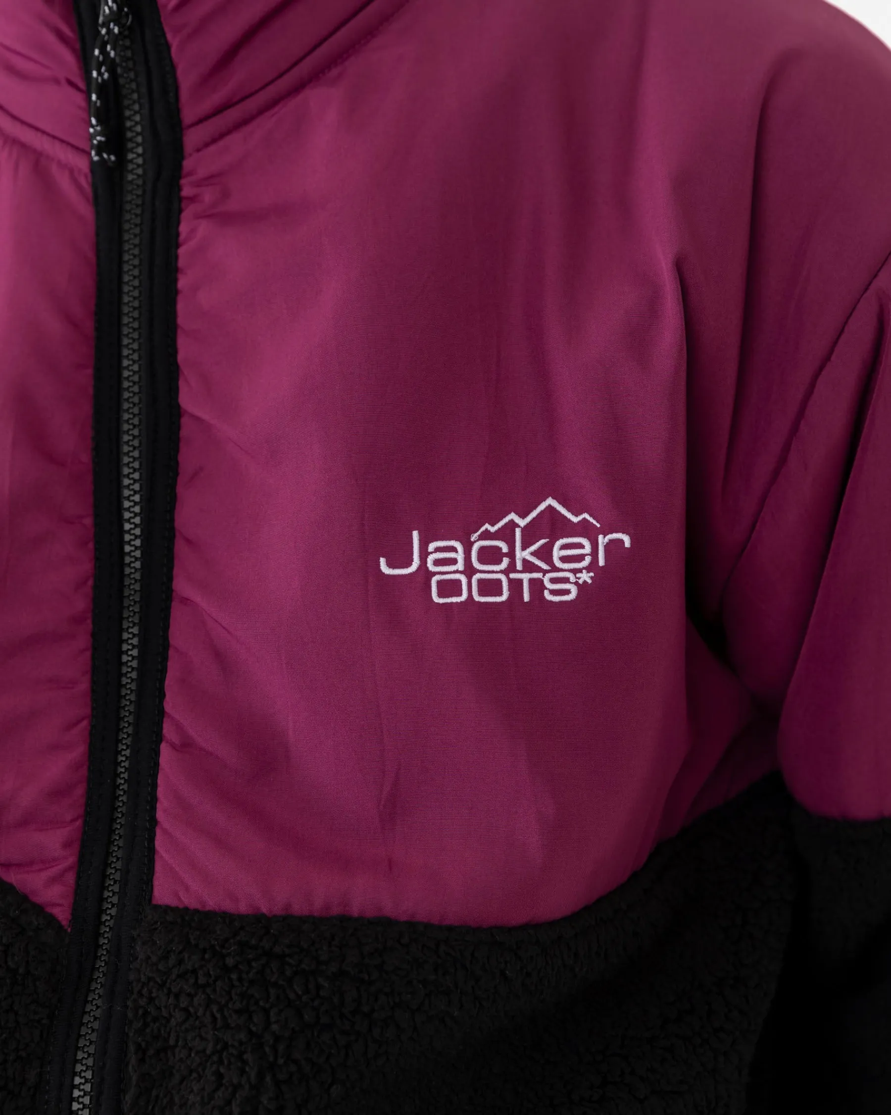 Vestes|JACKER OOTS SHERPA JACKET - PURPLE