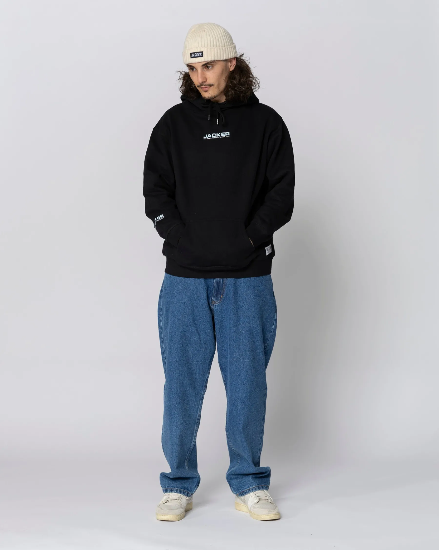 Sweats|JACKER PASSIO GARO HOODIE - BLACK
