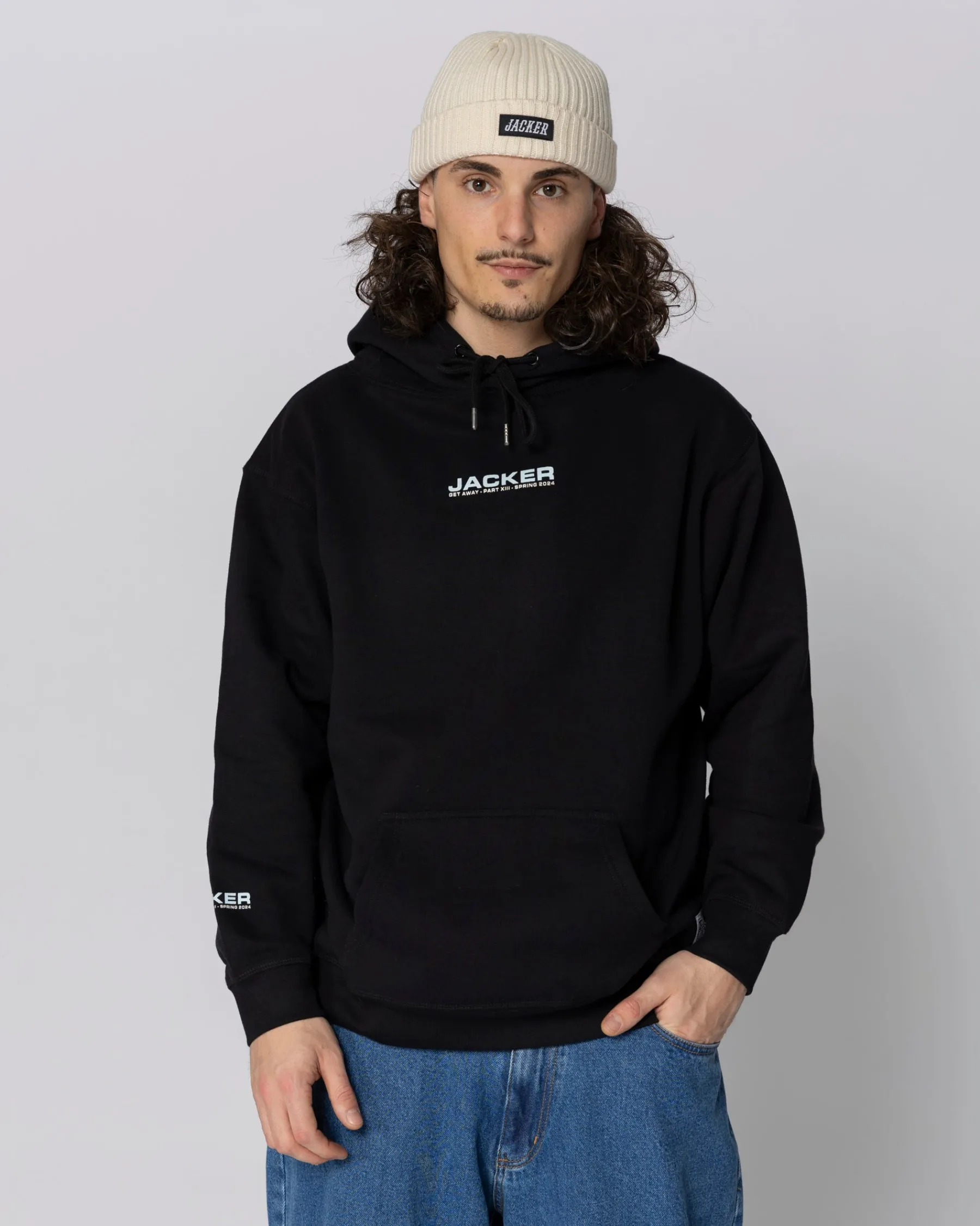 Sweats|JACKER PASSIO GARO HOODIE - BLACK