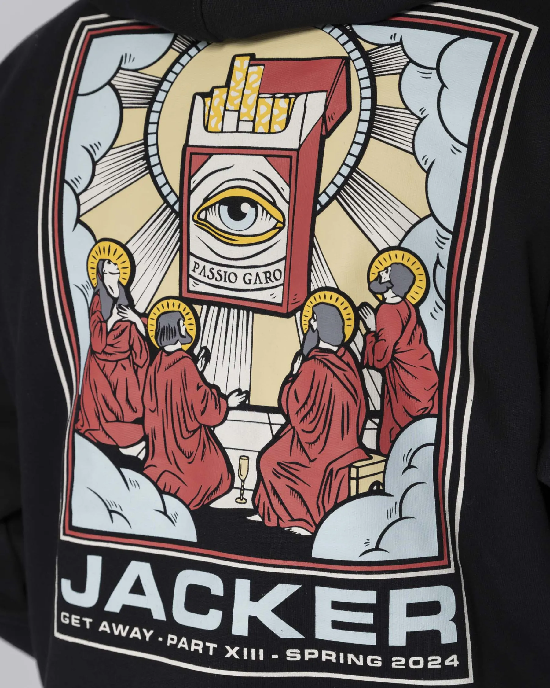 Sweats|JACKER PASSIO GARO HOODIE - BLACK