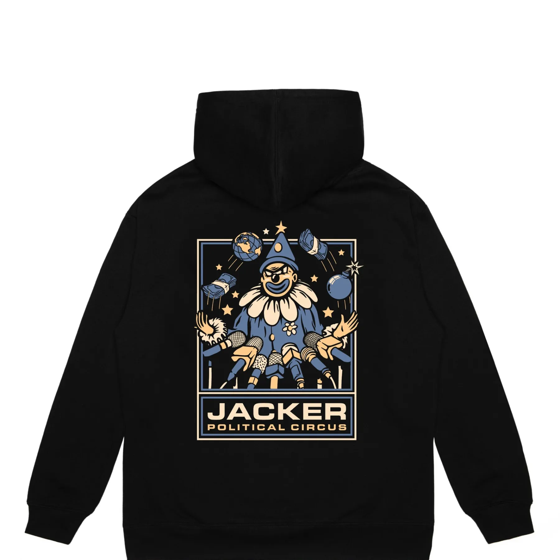 Sweats|JACKER POLITICAL CIRCUS HOODIE - BLACK