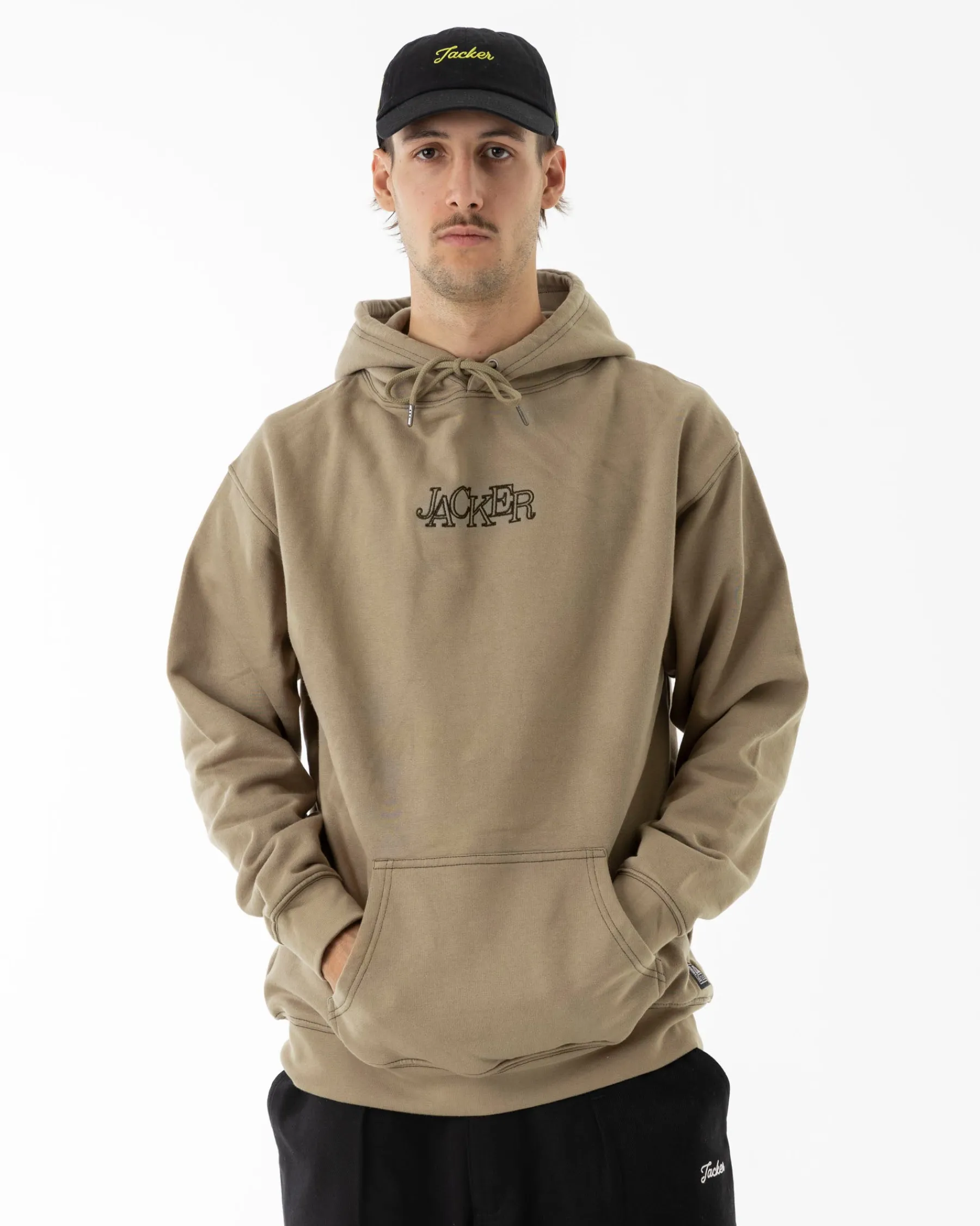 Sweats|JACKER SELECT CONTRAST HOODIE - BEIGE