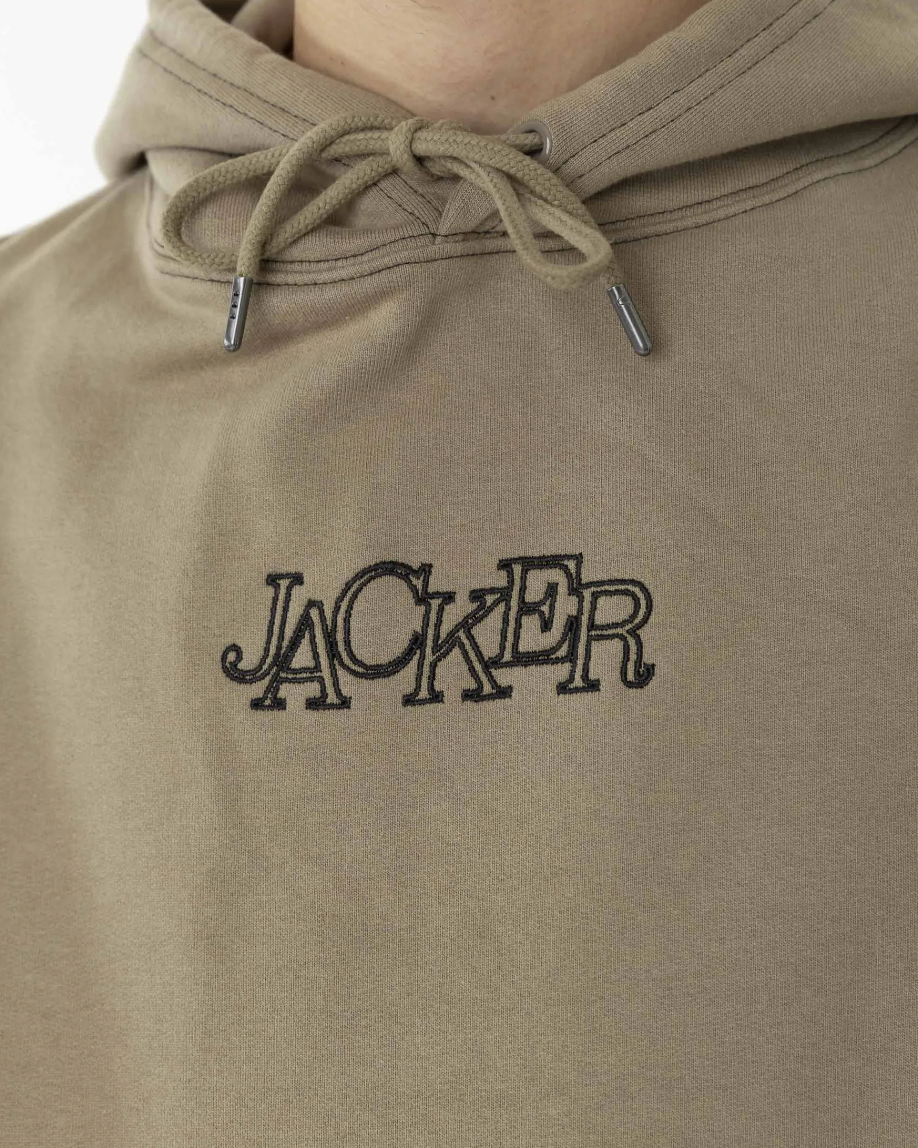 Sweats|JACKER SELECT CONTRAST HOODIE - BEIGE