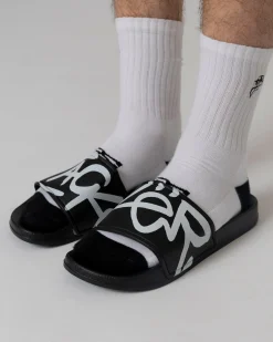 Divers|Tous Les Accessoires|JACKER SIGNATURE CLAQUETTES - BLACK