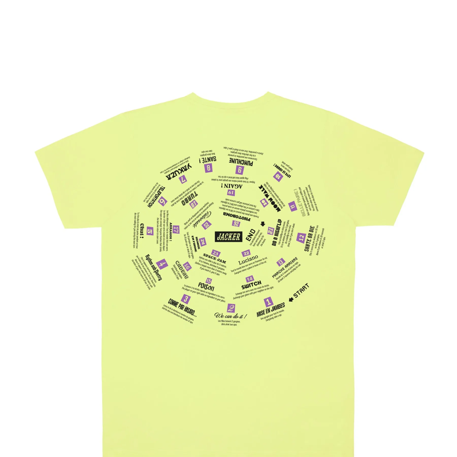T-shirts|JACKER SPIRAL GAME - T-SHIRT - LEMON GREEN
