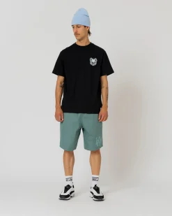Pantalons & Shorts|JACKER SWELL LOGO SHORT - GREEN