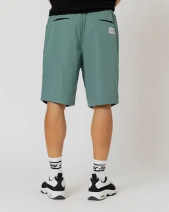 Pantalons & Shorts|JACKER SWELL LOGO SHORT - GREEN