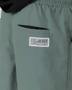 Pantalons & Shorts|JACKER SWELL LOGO SHORT - GREEN