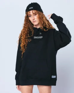 Headwear|JACKER TEAM LOGO - SHORT BEANIE - BLACK