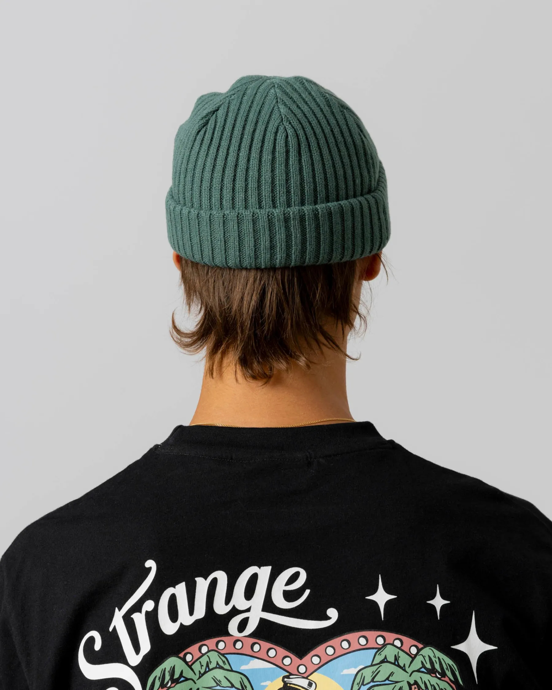 Headwear|JACKER TEAM LOGO SHORT BEANIE - TEAL