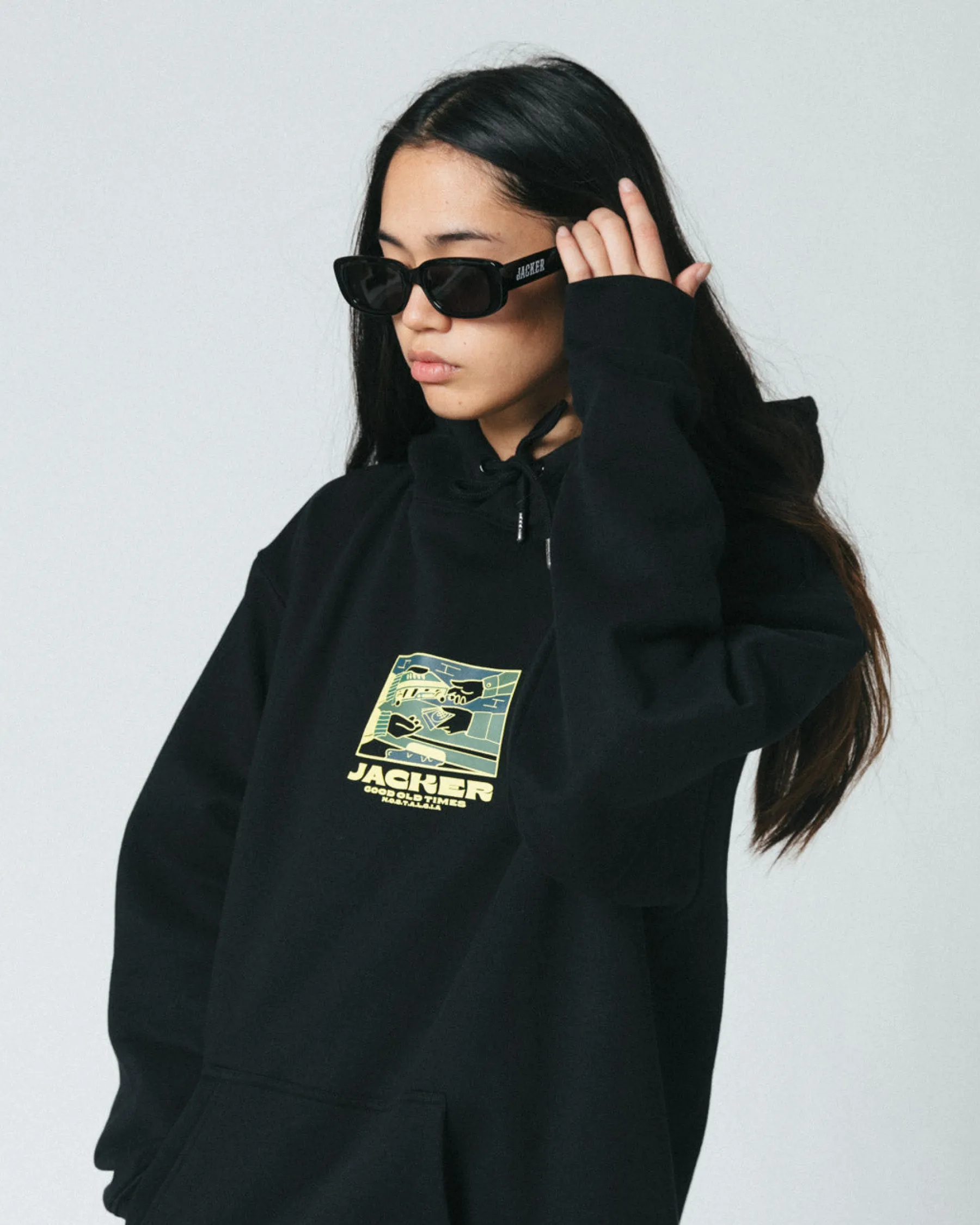 Divers|Tous Les Accessoires|JACKER TEAM LOGO - SUNGLASSES - BLACK