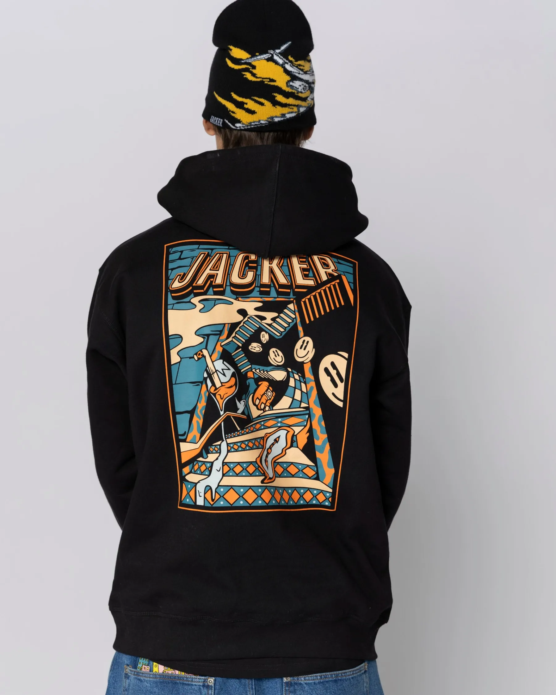 Sweats|JACKER THERAPY HOODIE - BLACK