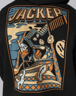 Sweats|JACKER THERAPY HOODIE - BLACK