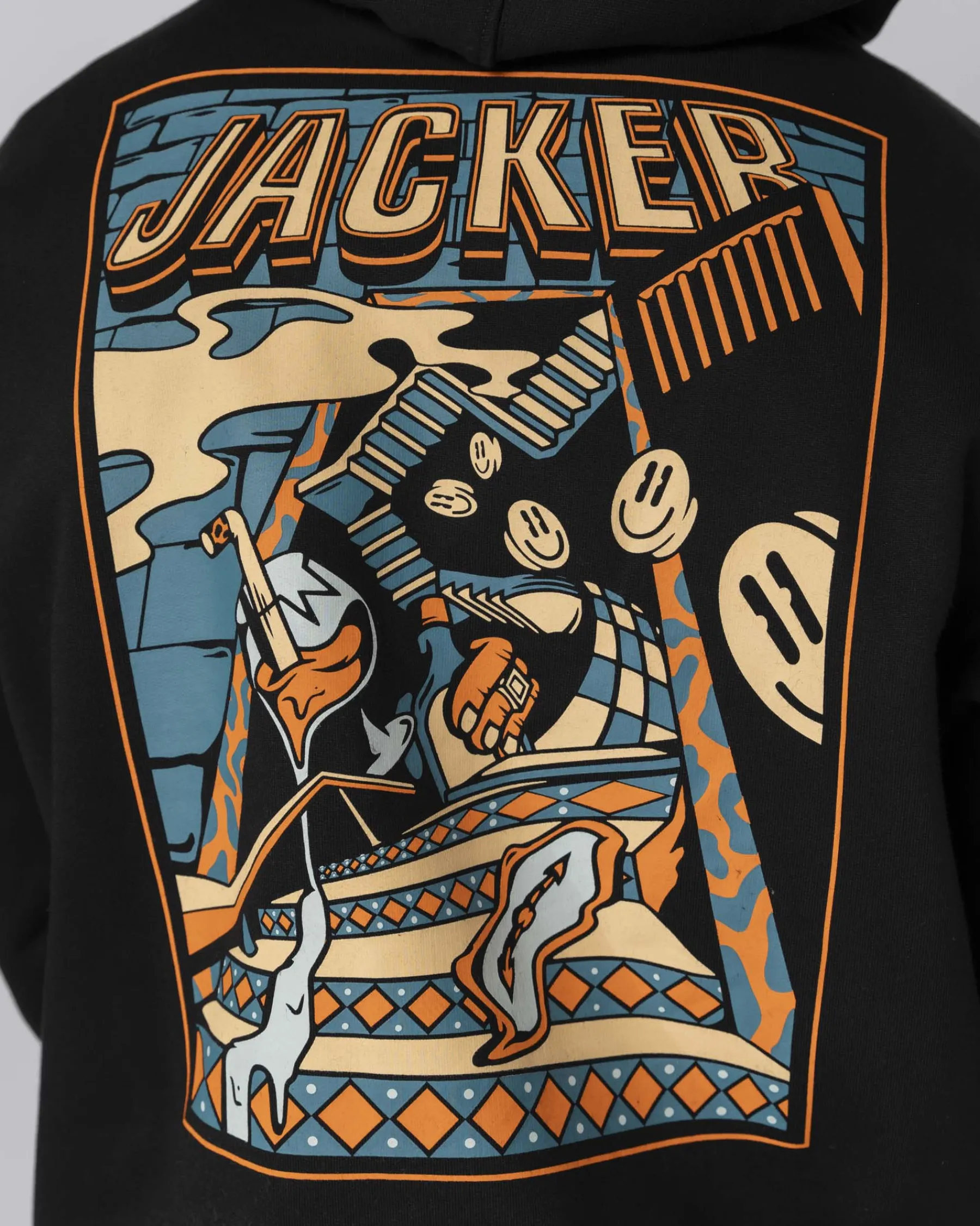 Sweats|JACKER THERAPY HOODIE - BLACK