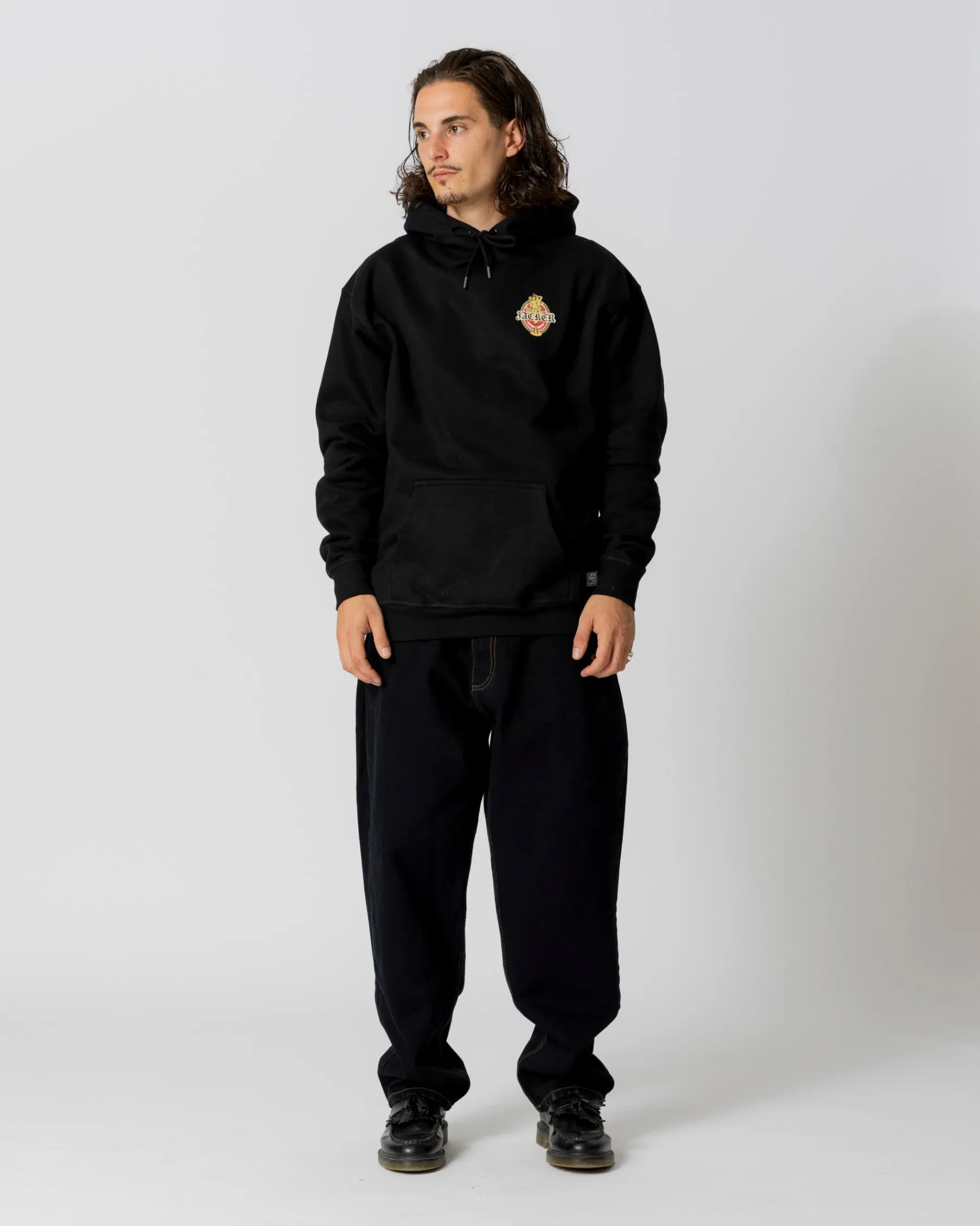 Sweats|JACKER TROIS GRACES HOODIE - BLACK
