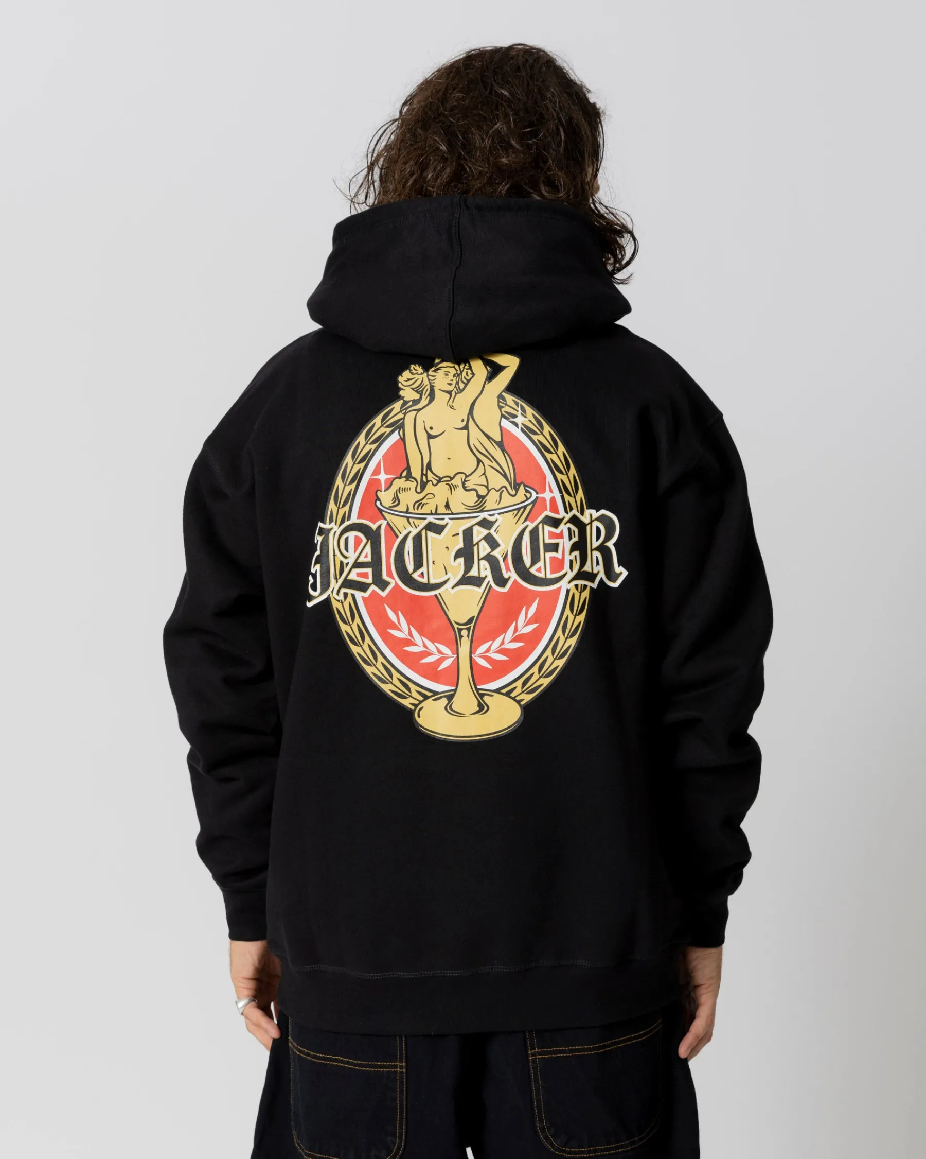 Sweats|JACKER TROIS GRACES HOODIE - BLACK