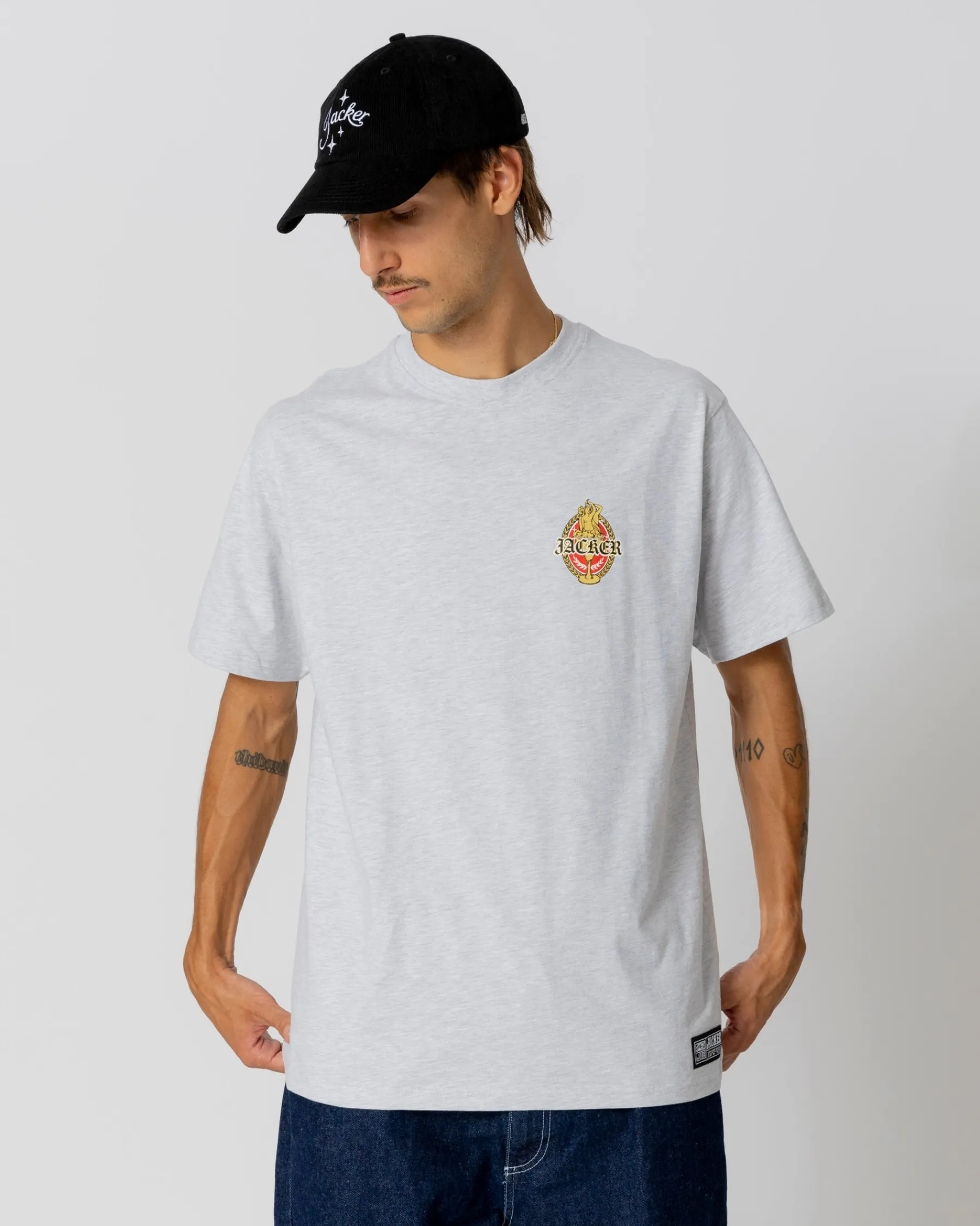 T-shirts|JACKER TROIS GRACES T-SHIRT - HEATHER GREY