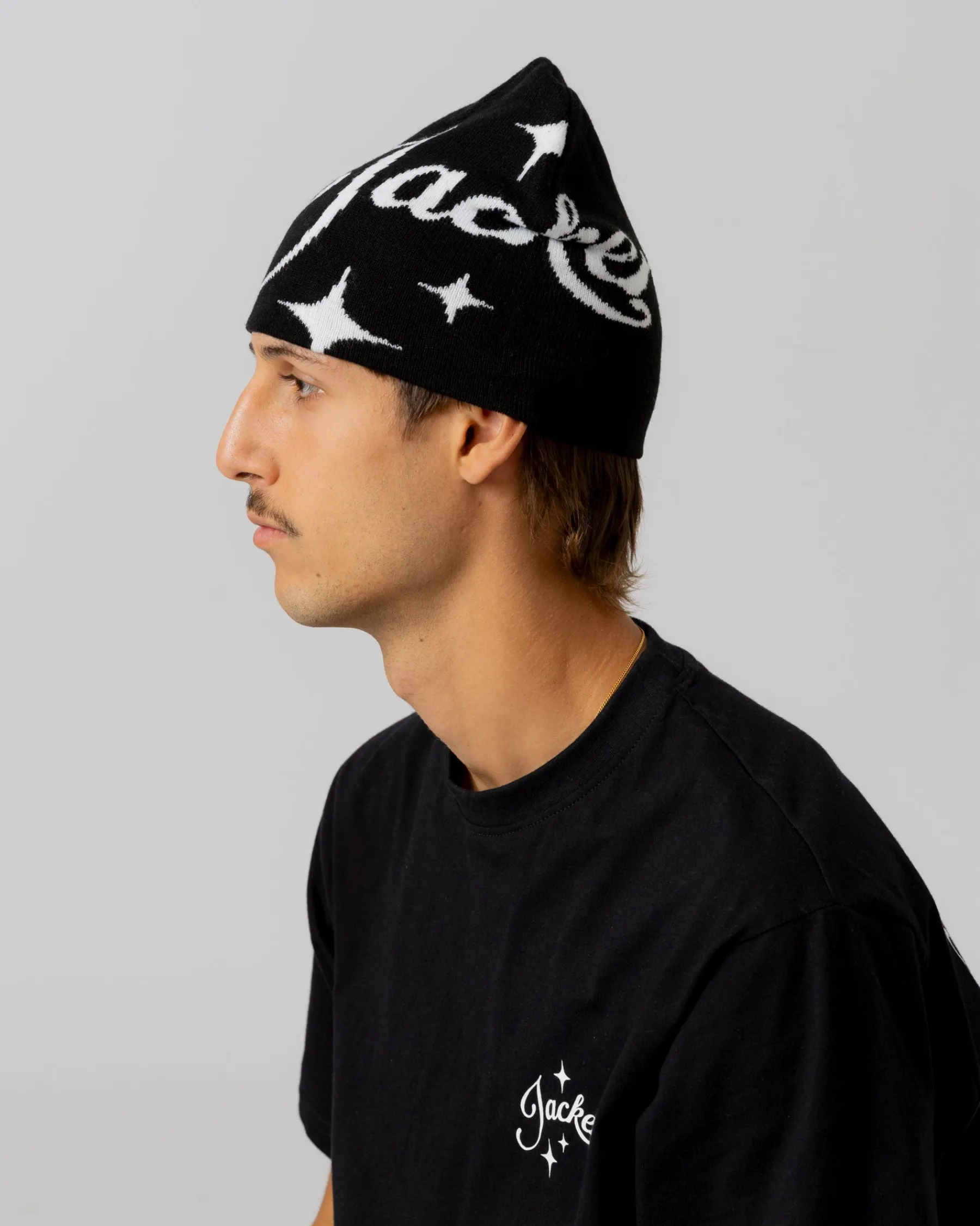 Headwear|JACKER VACATION BEANIE - BLACK