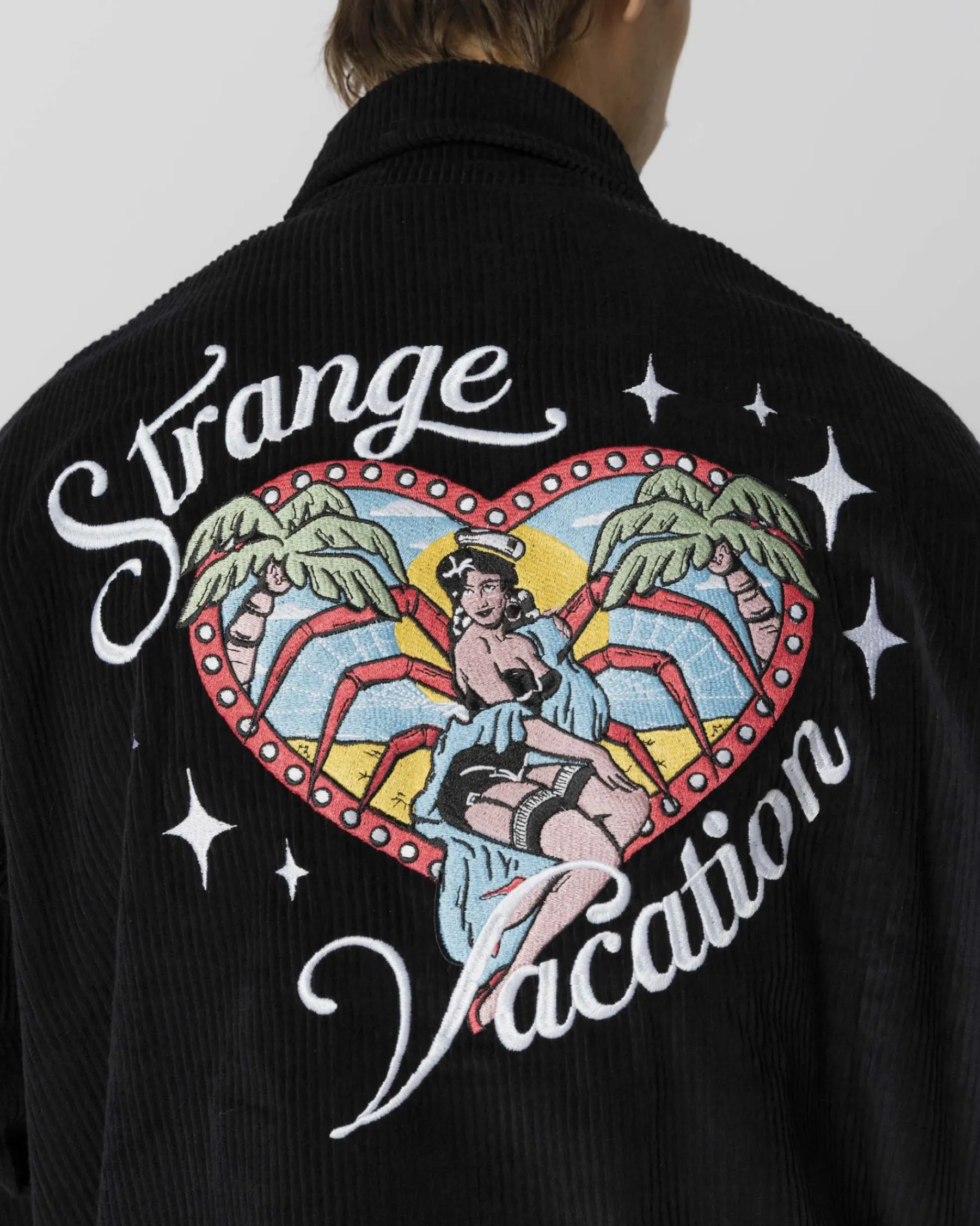 Chemises|JACKER VACATION OVERSHIRT CORDUROY - BLACK