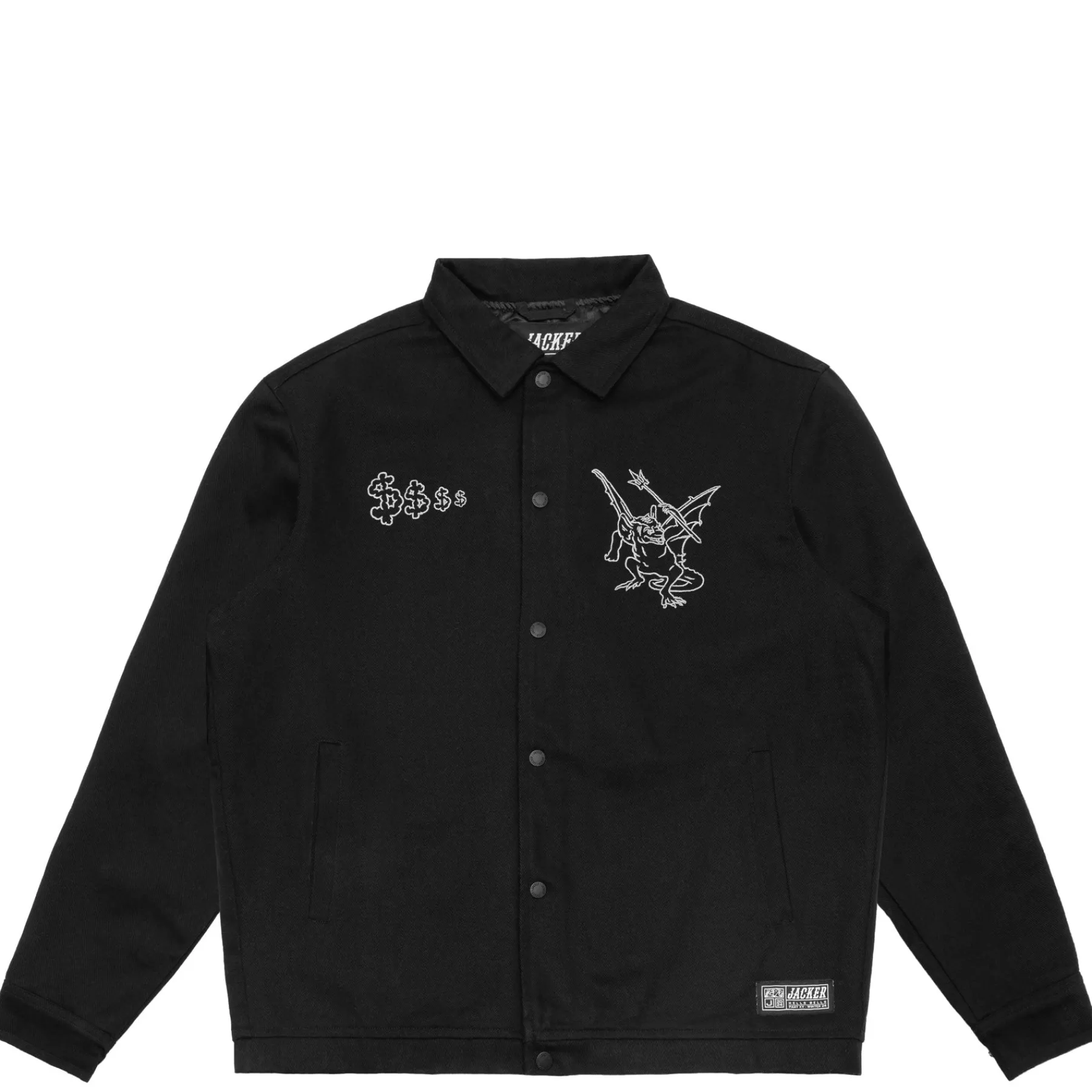 Vestes|JACKER WANTON TWILL JACKET - BLACK
